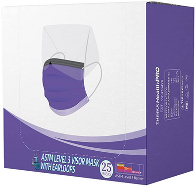 Procedure Visor Mask ASTM Level 3 with Earloops (25 pieces)
